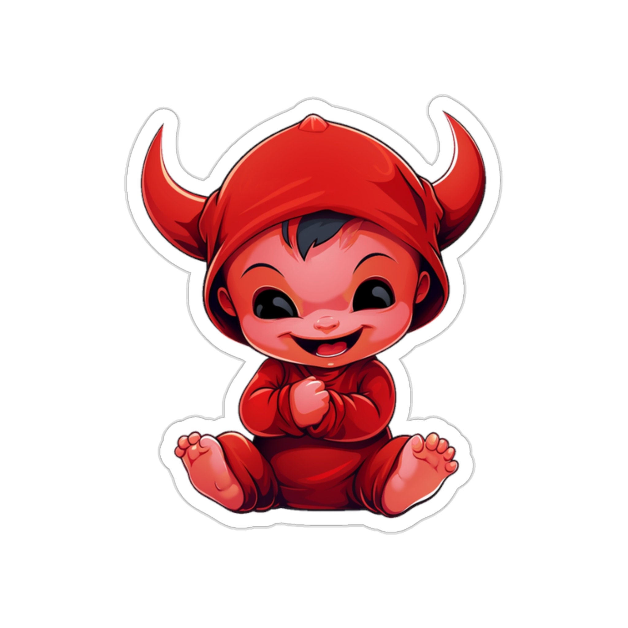 LIL DEVIL Adorable Little Devil Sticker, Halloween - Etsy