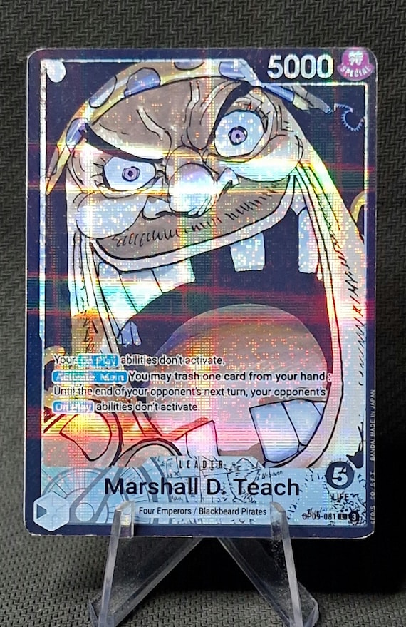 One Piece Proxy Card Holo - Marshall D. Teach Leader OP09-081 Alt