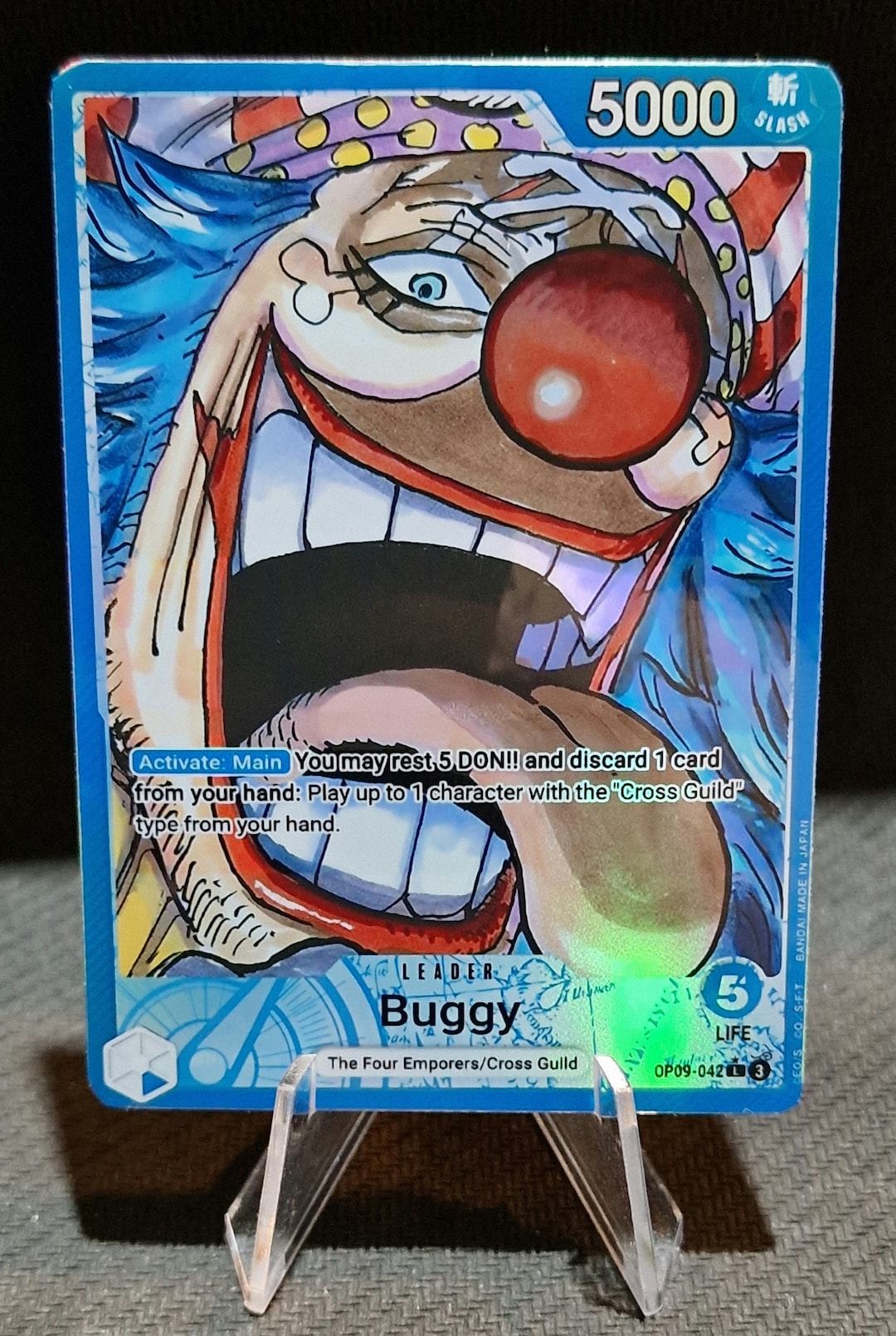 One Piece Proxy Card Holo - Buggy Leader OP09-042 Alt Art - Etsy