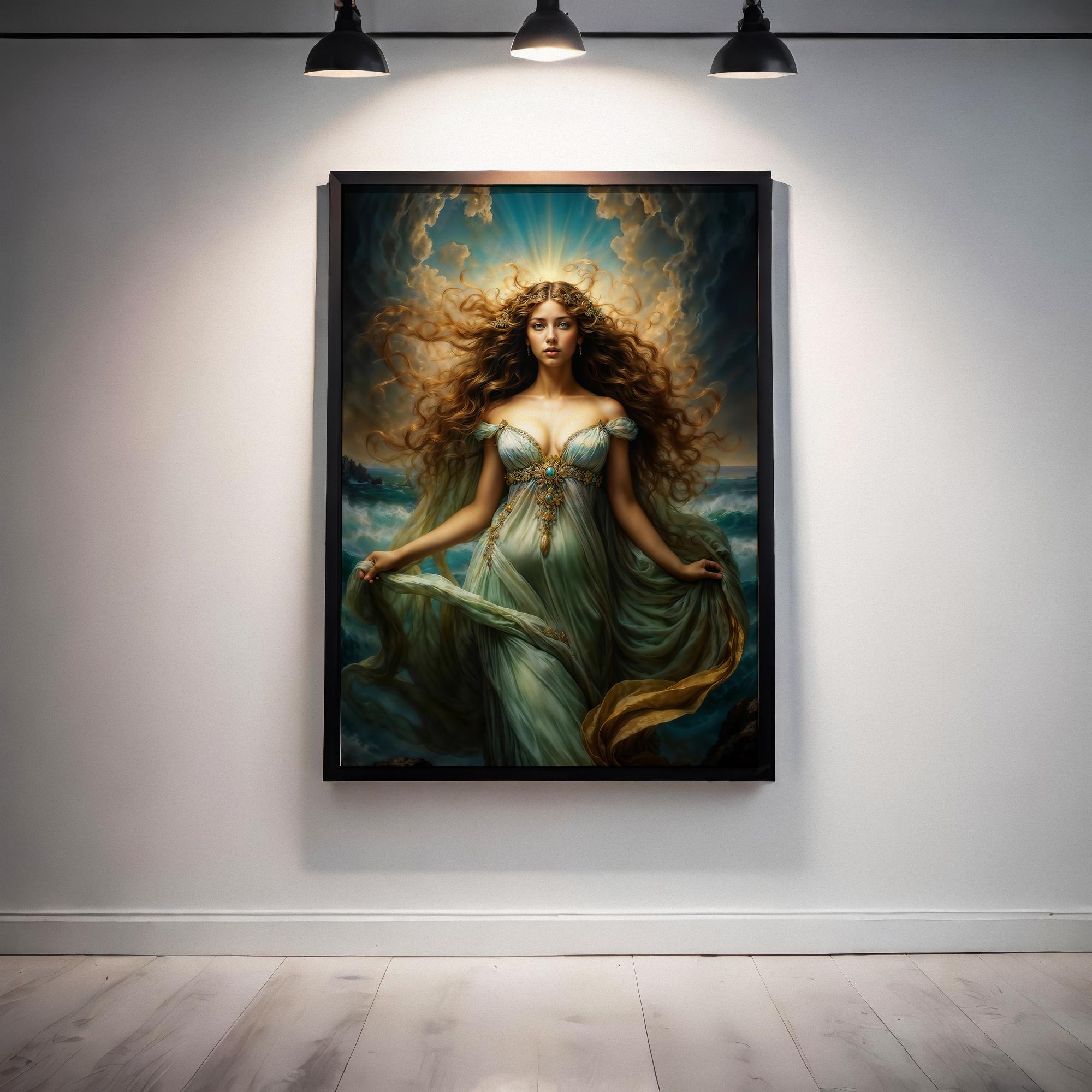 比類なき美しさのアフロディーテ、ファンタジーイラスト、すぐに