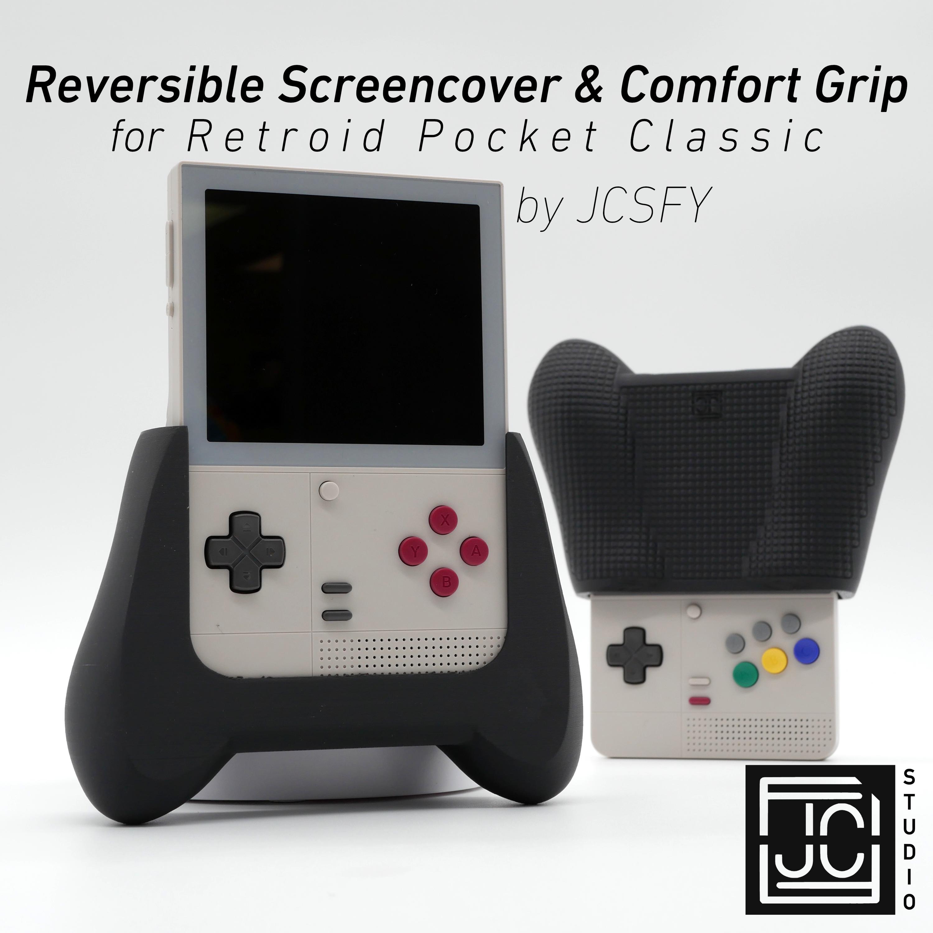Grip for Retroid Pocket Classic Reversible Screen Cover Comfort