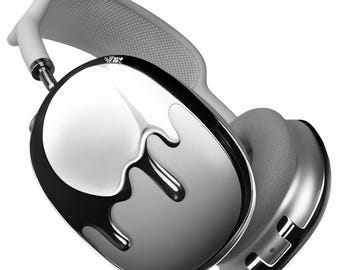 Qlix Silver Drip Frames – Airpods Max Case (lightweight, USB-C