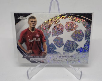 2020-21 Topps Stadium Club Chrome UCL Erling Haaland #9 CSG 9.5