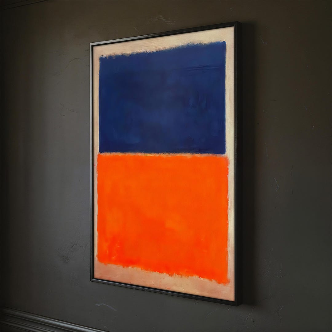 Mark Rothko Canvas Art, Vibrant Abstract Wall Art, Rothko Painting