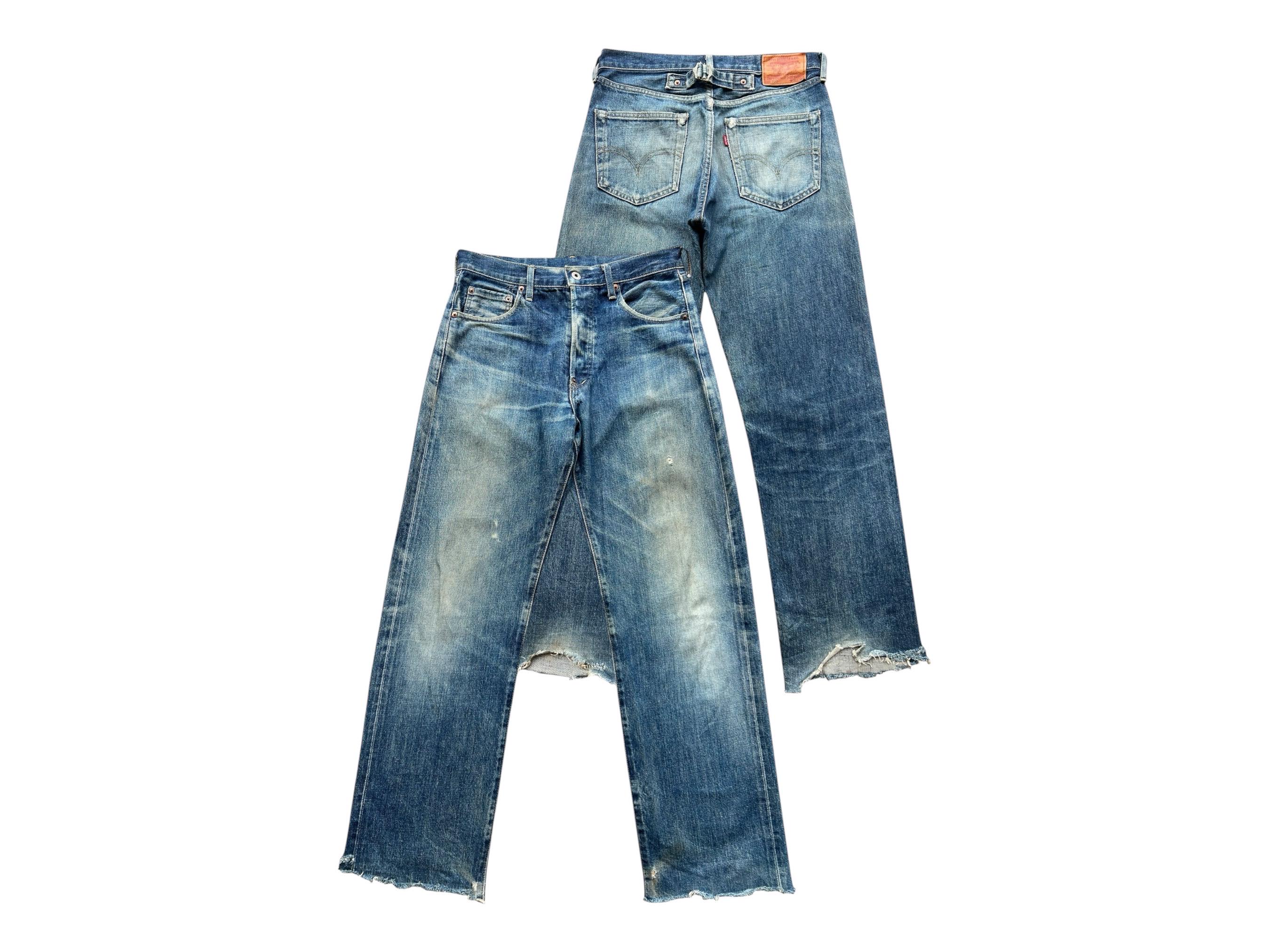 Vintage 90s Levi's 702xx Selvedge Buckle Back Denim Jeans Levis