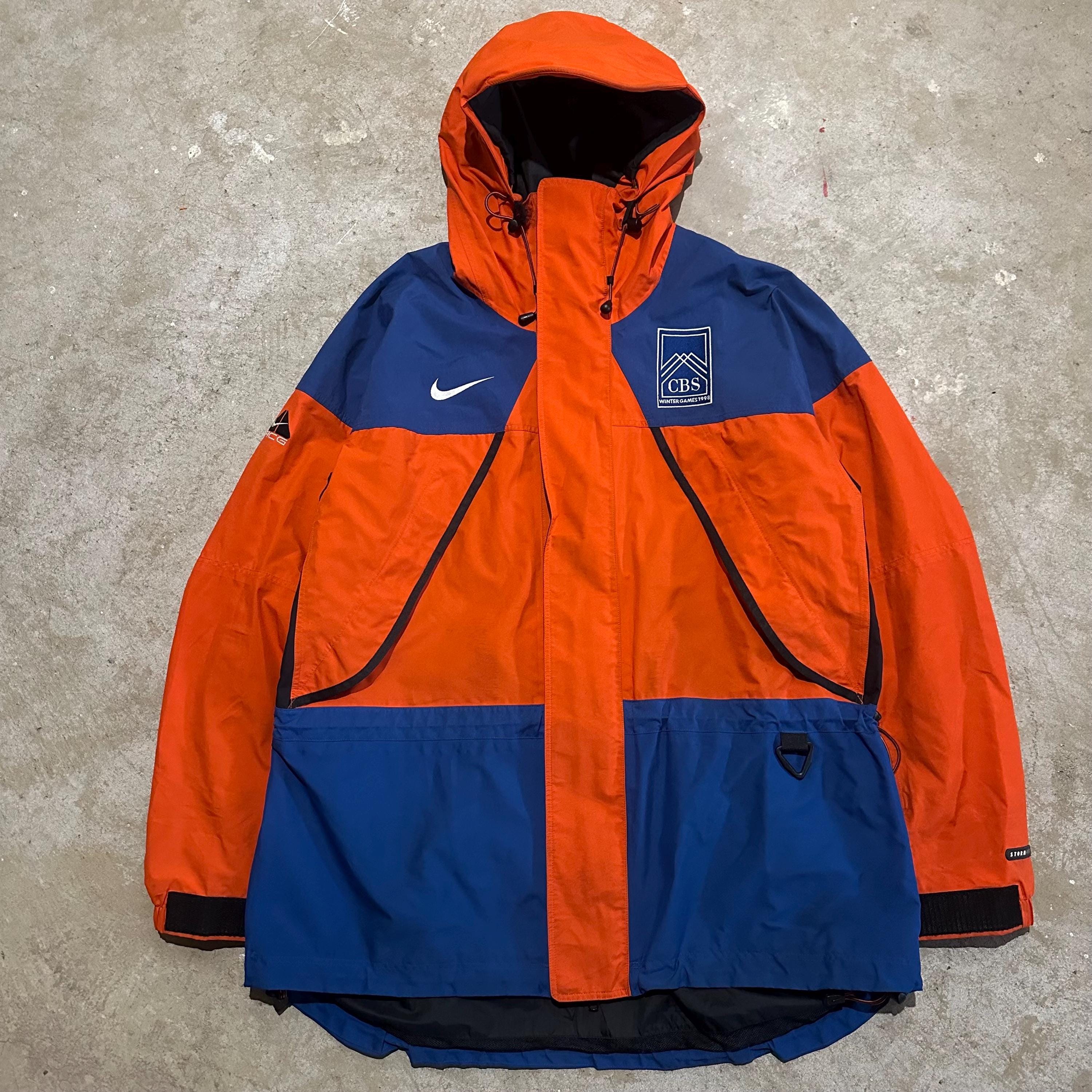 Vintage 90's Nike ACG Olympics Orange Blue Storm Fit 3 Layer