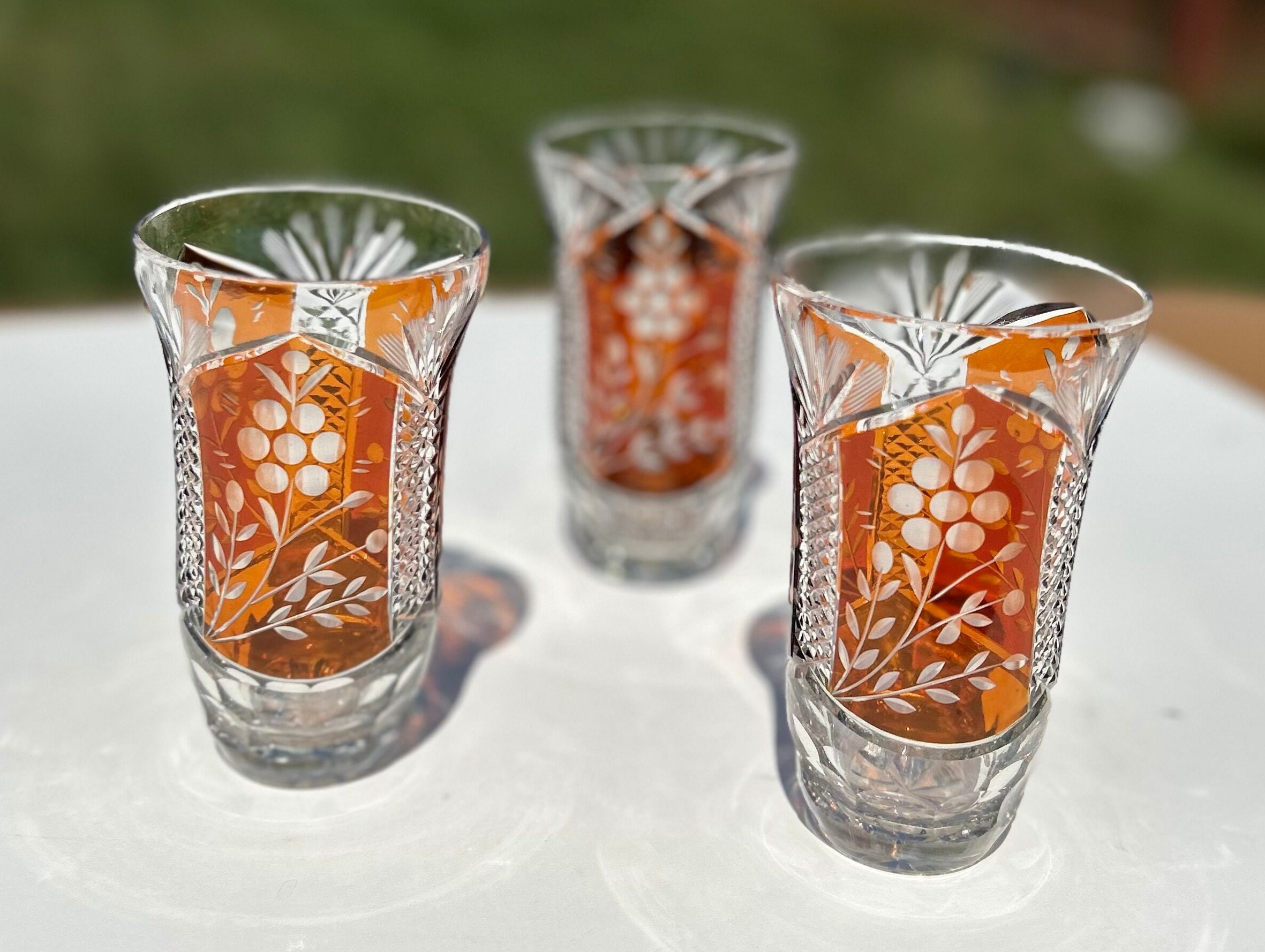 BOHEMIA GLASS クリスタルグラス 6個セット未使用・保管品 BOHEMIA 未