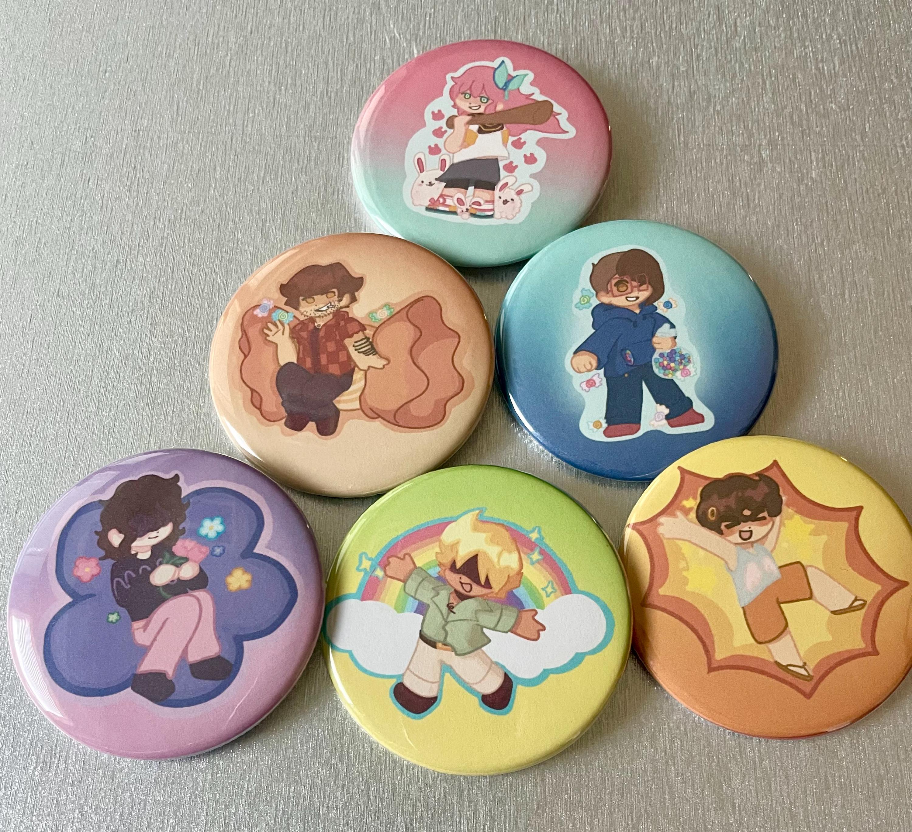 OMORI|| Hooligans 6 Button Set!! || the Hooligans Omori || Aubrey