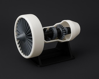 ジェットエンジン、ターボファンブレード、装飾、飛行機のモーター