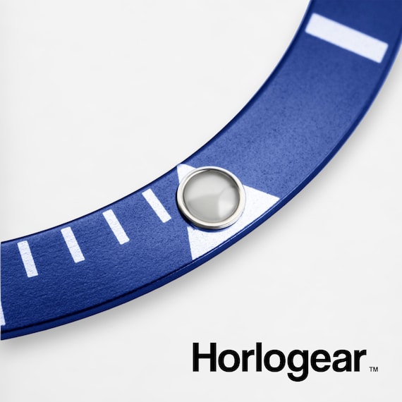 HORLOGEAR (Blue) Aluminum Bezel Insert for Submariner 16610