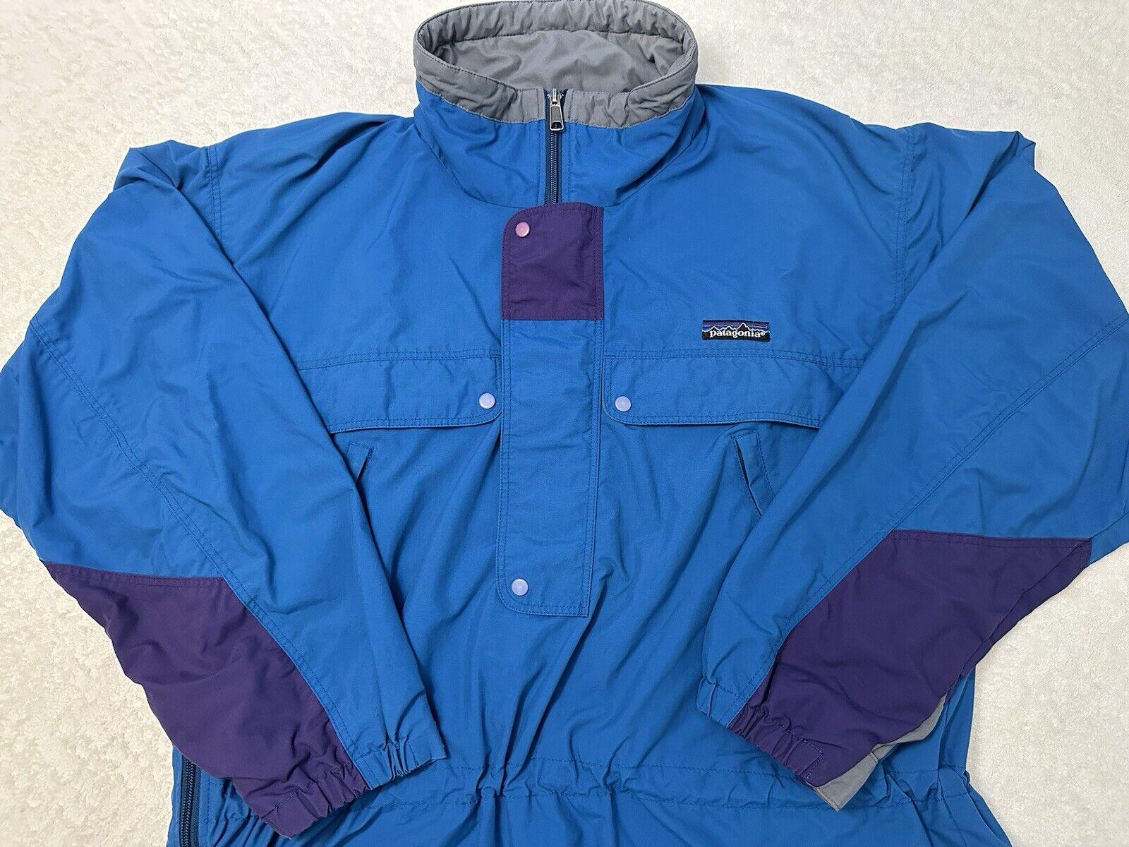 Vintage 1990s 90s Patagonia Anorak Alpine Parka Windbreaker Zip up