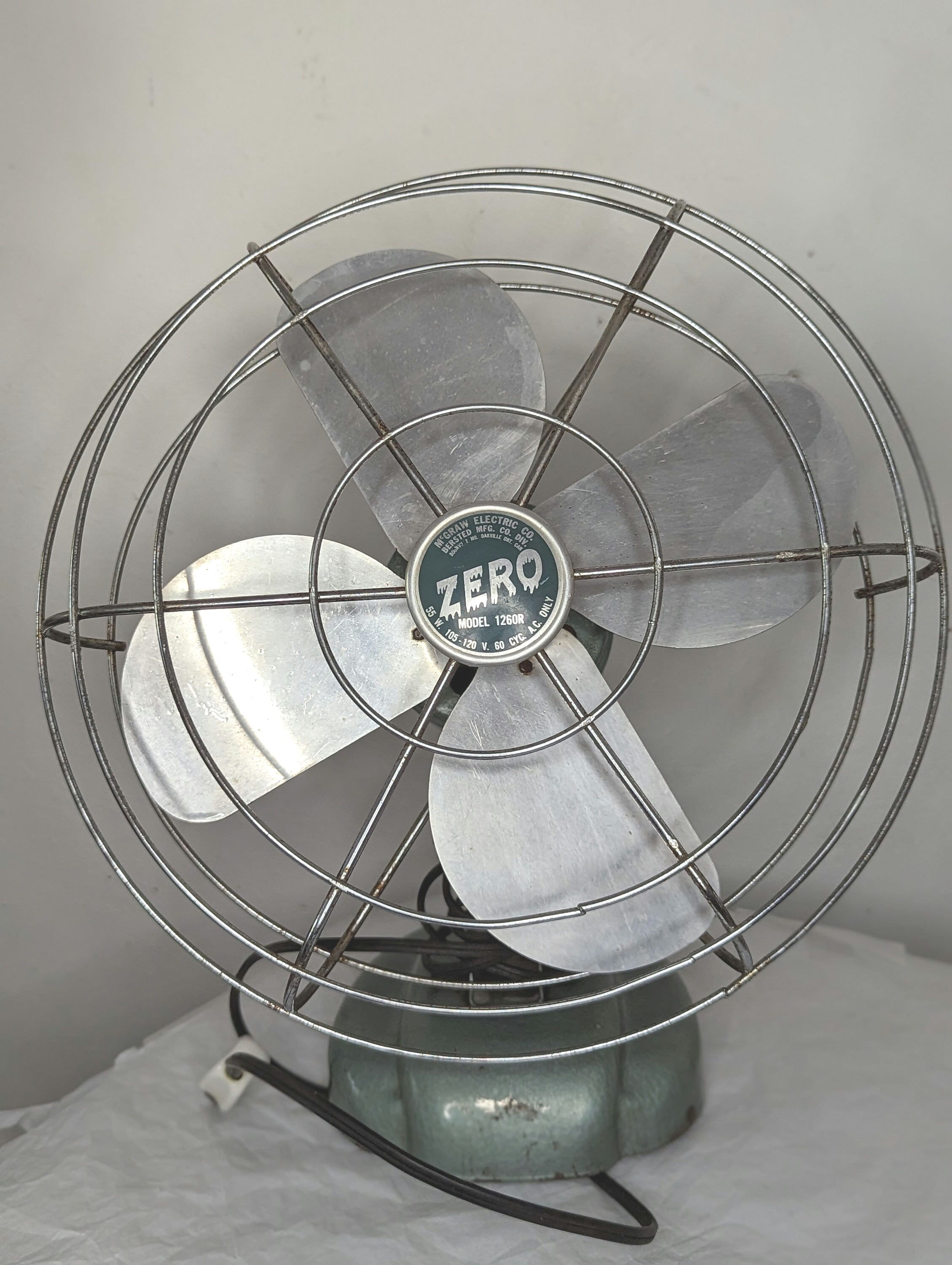 Vintage Mcgraw Electric Zero Fan - Etsy