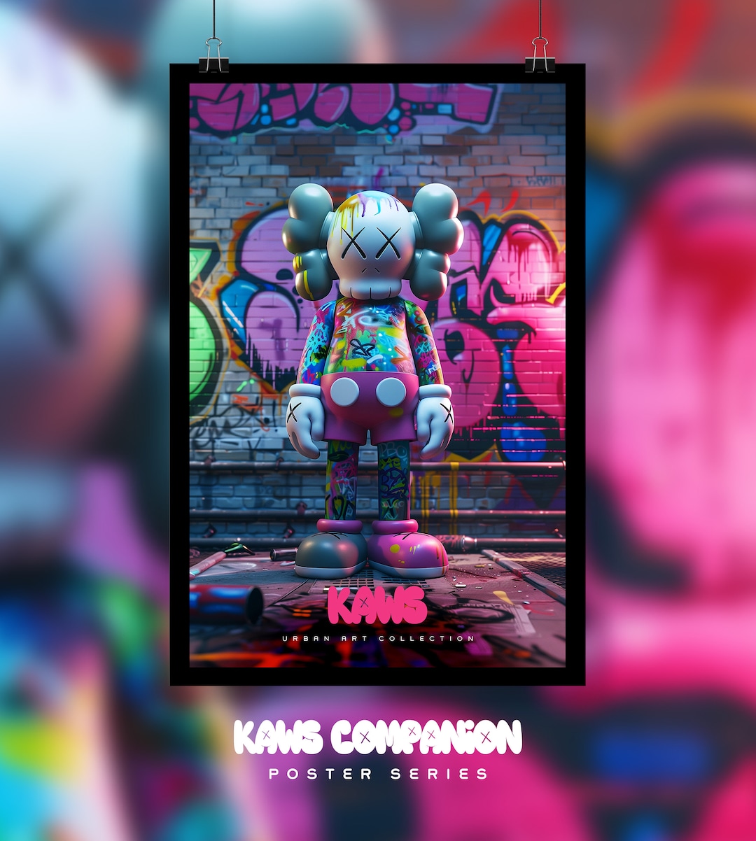 KAWS EXCLUSIVE realmadHECTIC フライヤー チラシ KAWS