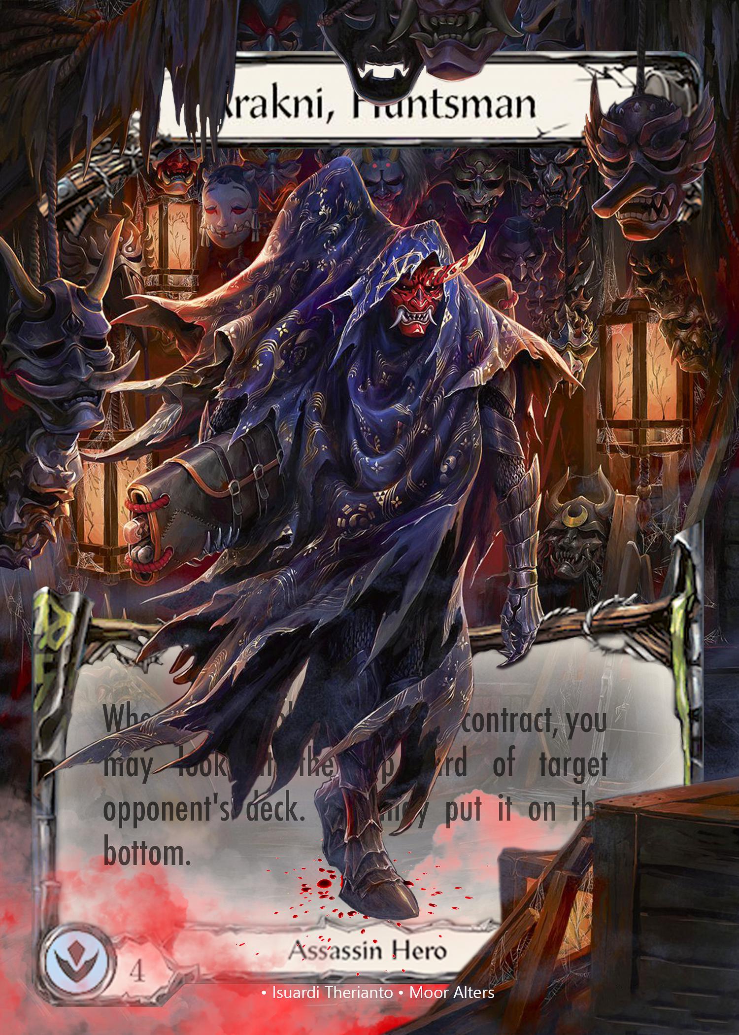 Arakni, Huntsman - Alter Token - Flesh and Blood TCG - Etsy