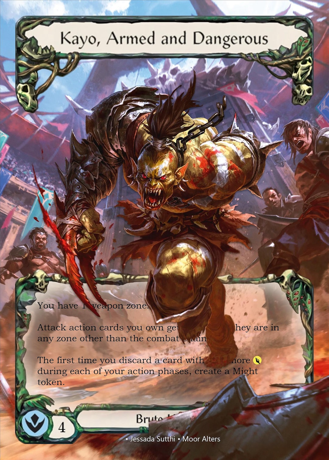 Kayo, Armed and Dangerous - Alter Token - Flesh and Blood TCG - Etsy