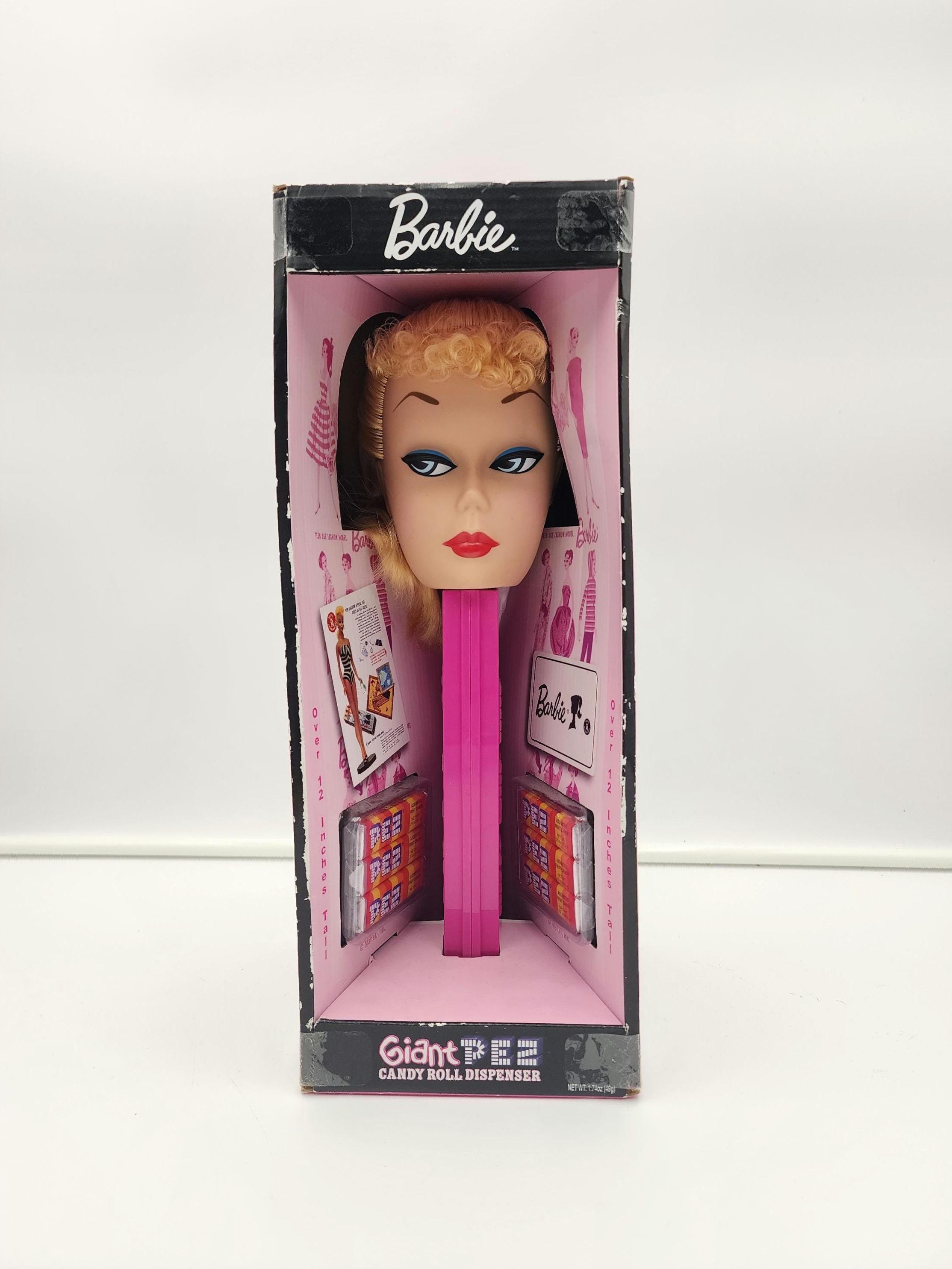 2009 Mattel Barbie Giant PEZ Candy Roll Dispenser – Original Box