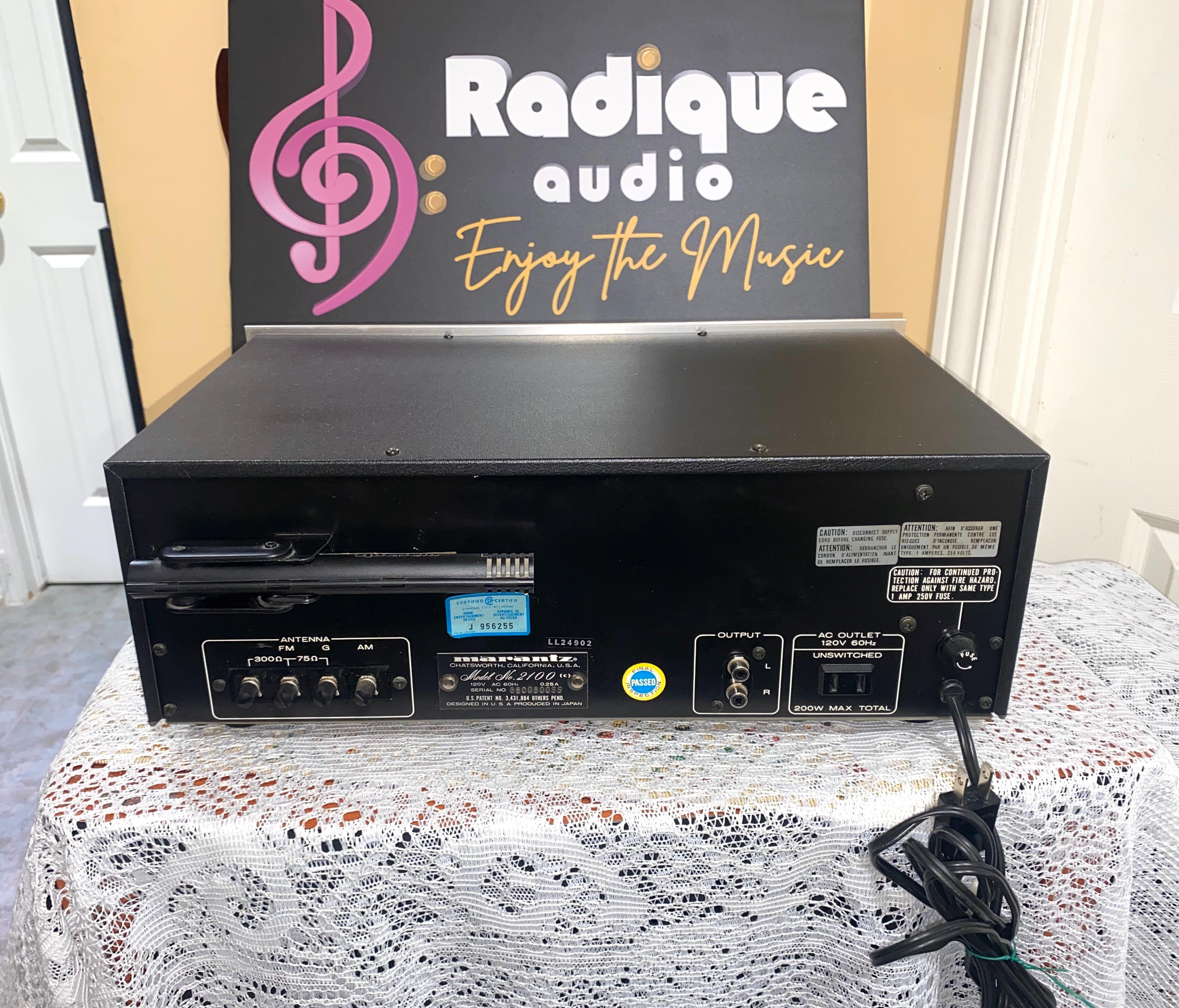 Marantz 2100 Tuner | Vintage Japanese AM/FM Stereophonic