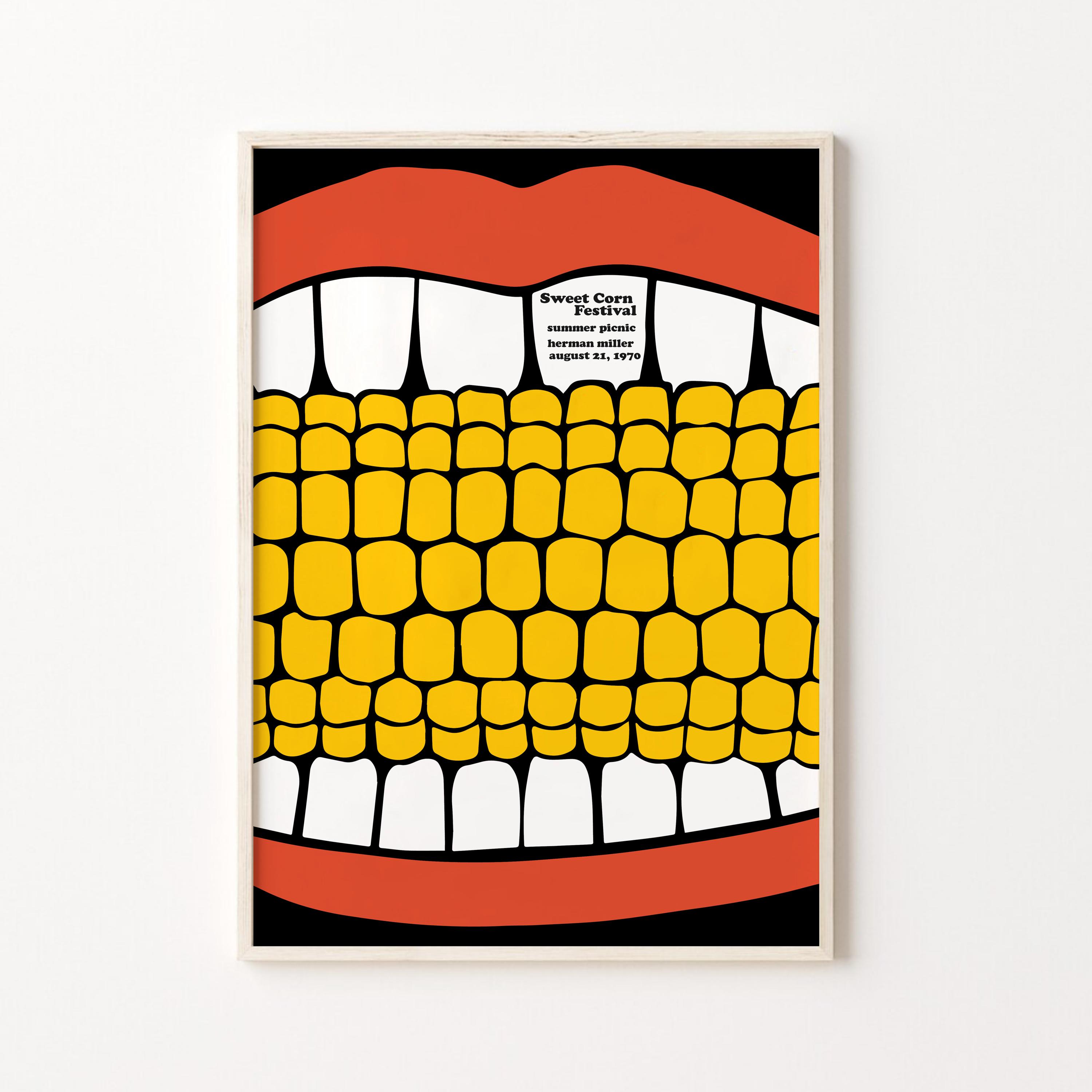 ハーマン・ミラー Summer Picnic 1970 アートポスター B1版 1970