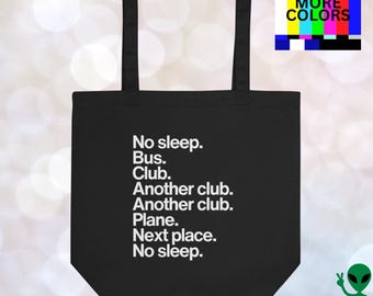 Organic Cotton Eco Tote Bag: Mayhem Ball Opera Haus Graphic Design