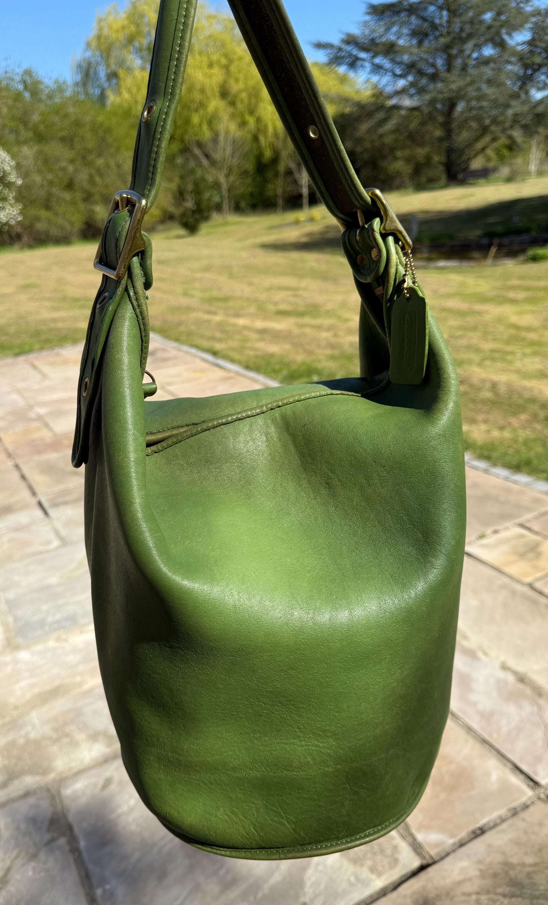 COACH Vintage XL Duffle Feed Sac Large Bucket Bag in Rare Leaf