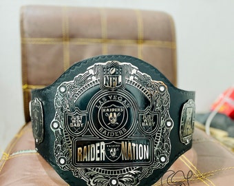 Las Vegas NFL Raiders Heavy Weight Championship Belt Replica