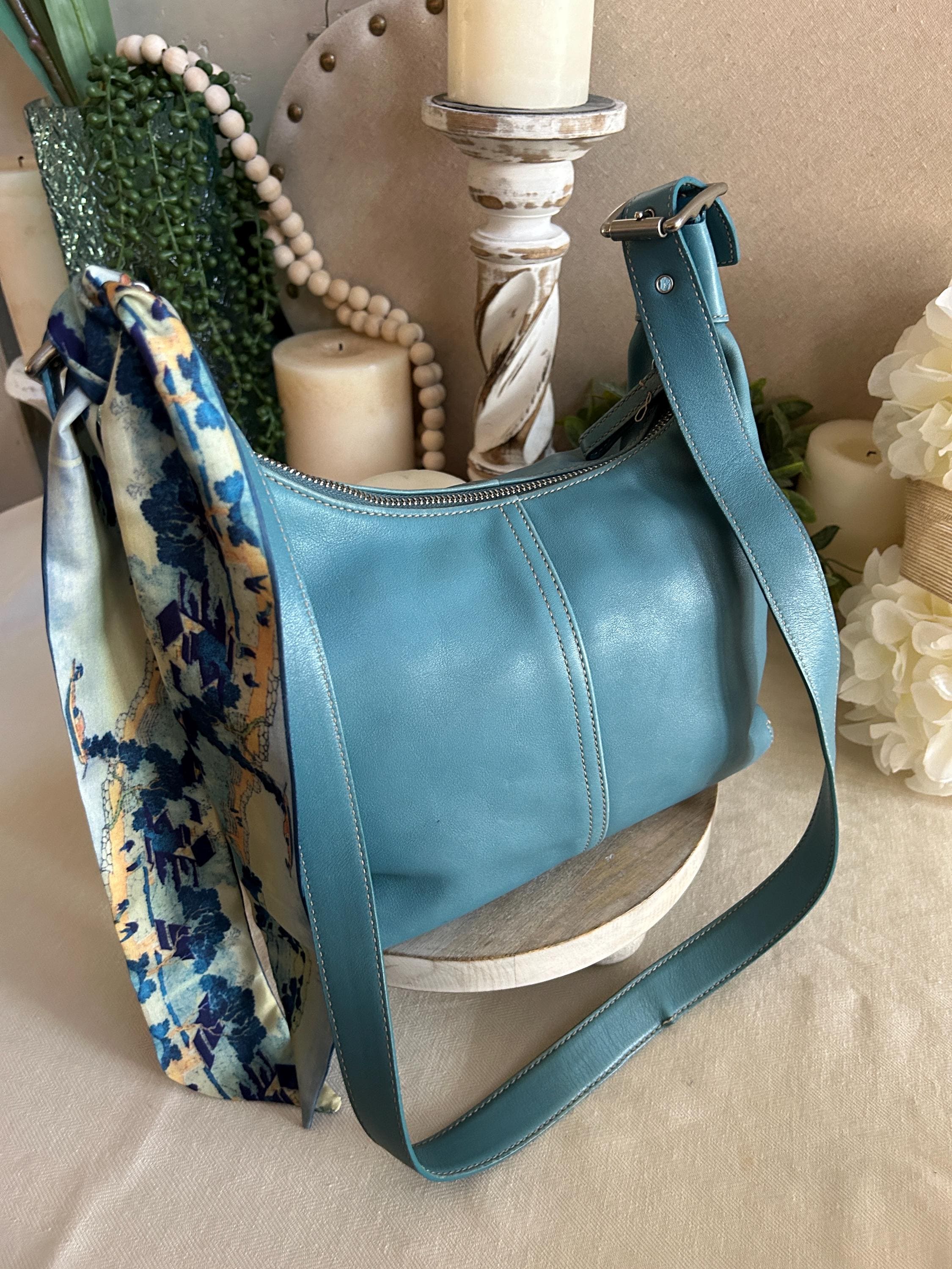 Coach Glacier Blue Legacy Hobo Shoulder Bag 9566 - Etsy