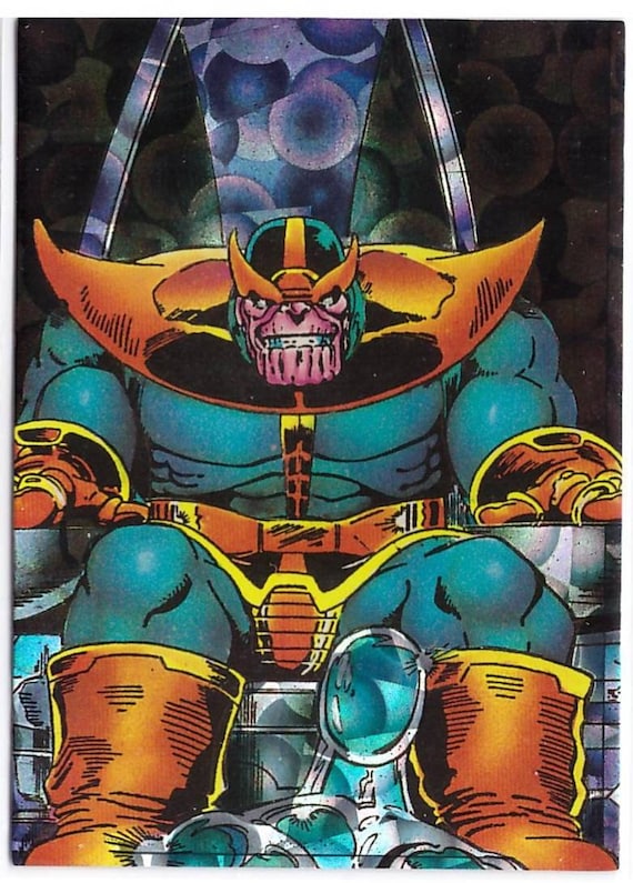 1992 Marvel Prism Card 42 Judgement Thanos - Etsy