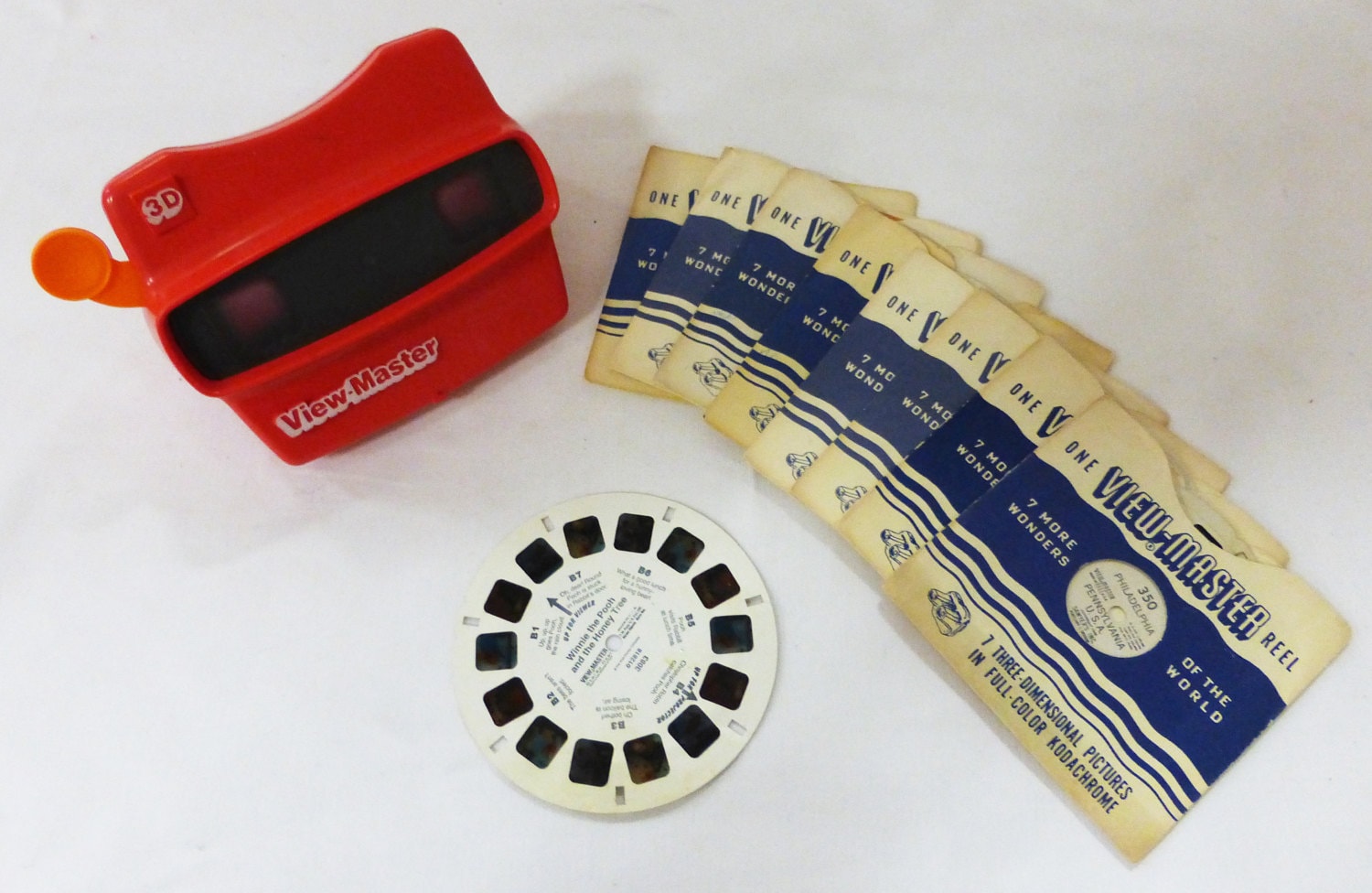 Vintage View Master With 8 Reels From 30's 40's and 50's One