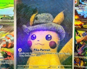 灰色のフェルト帽子をかぶったピカチュウ GX V vsstar ポケモン