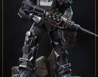 T-60 Power Armor Statue | Fallout 4 Inspired Collectible Figure