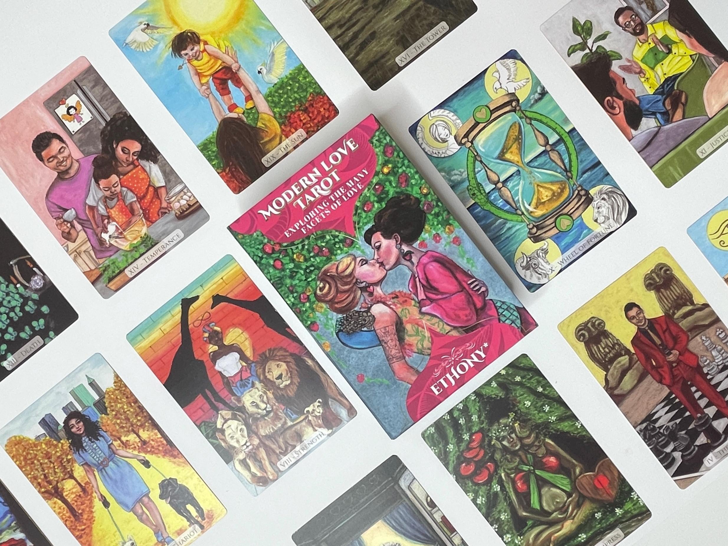 Modern Love Tarot Deck by Ethony: Indie Illustrated Cards - Etsy