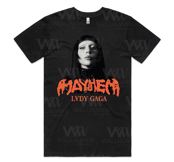 レディー・ガガ メイヘム・ボール PNG: Tシャツ昇華デザイン（デジタル