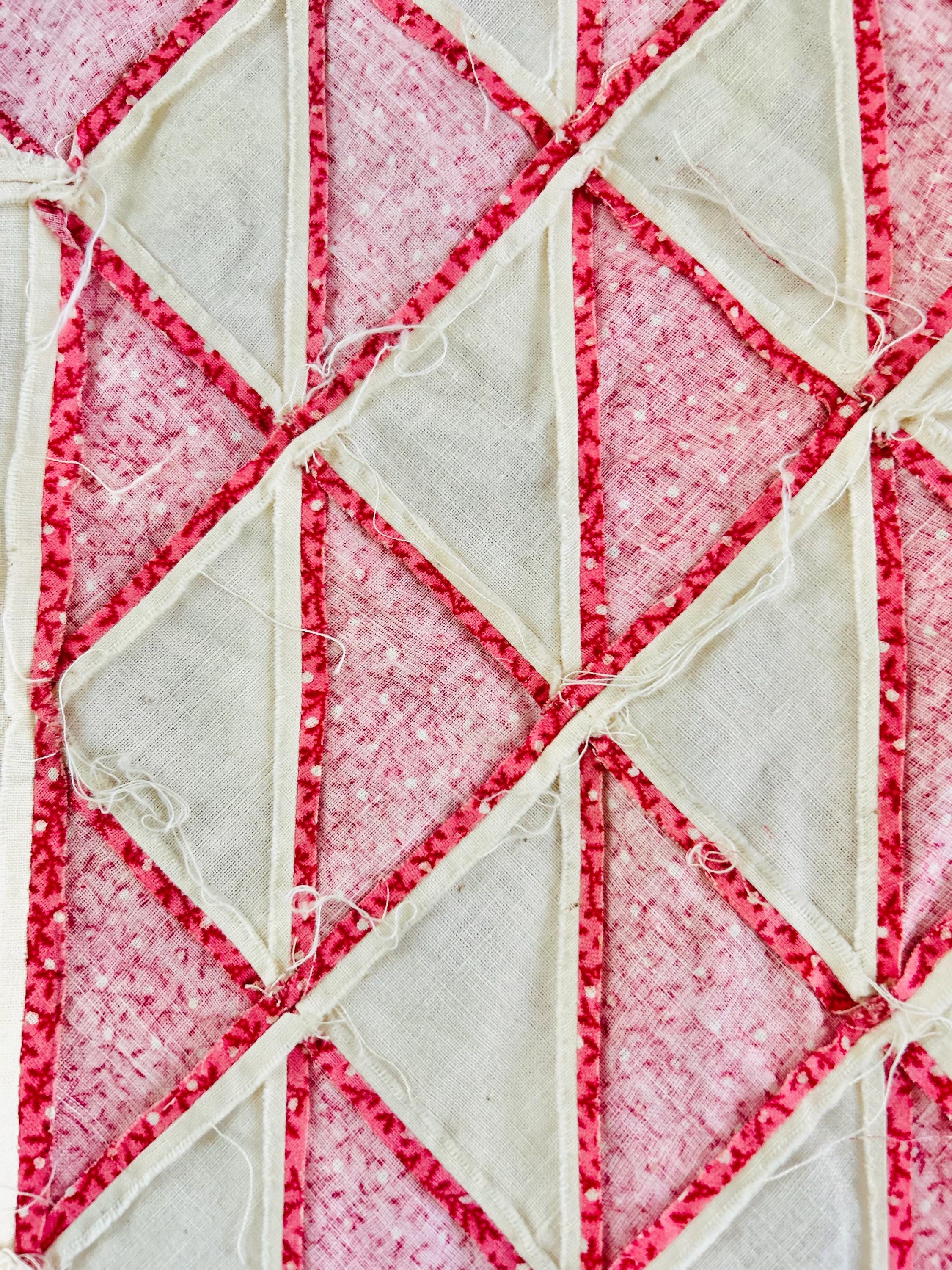 ヴィンテージキルトオーシャンウェーブ♡クリヴキルト.アンティーク