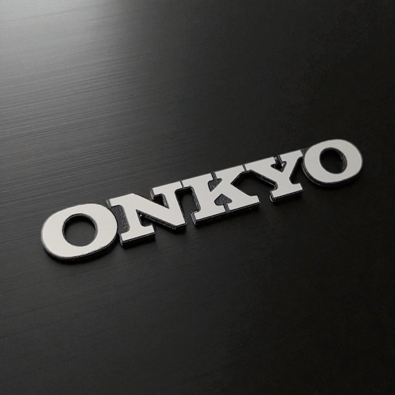 ONKYO Logo: Laser Cut Engraved Audio Emblem - Etsy