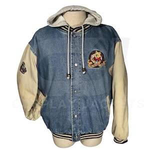 Winnie the pooh denim varsity jacket - Etsy 日本