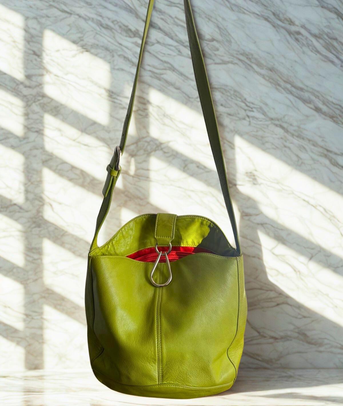 Vintage Coach Green Bucket Bag - Etsy