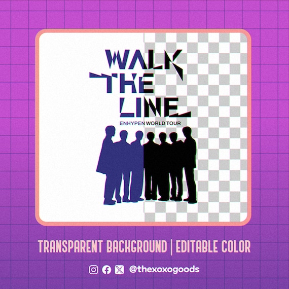 Enhypen Walk the Line World Tour Ai, Eps, Png, Jpg, Svg Printable
