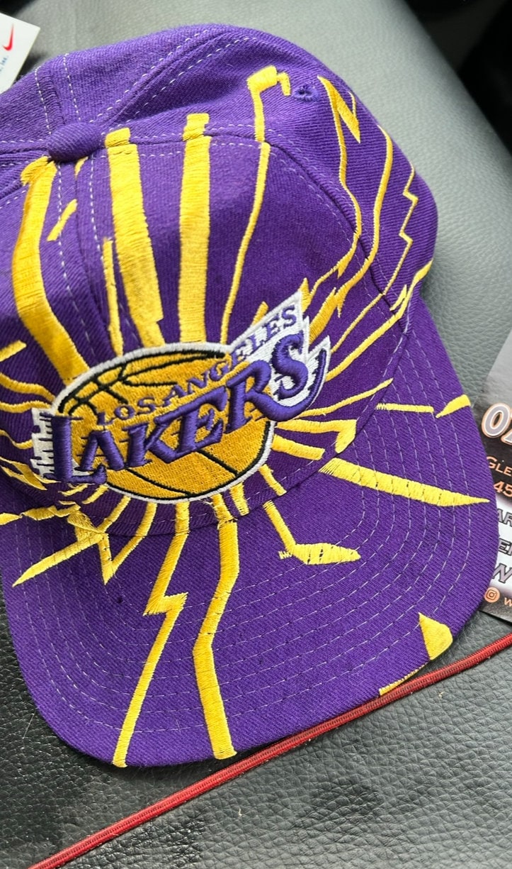 Vintage 90s Lakers Collision Hat by Starter - Etsy