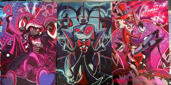 The Vees 11x17 マットアートプリント | Hazbin Hotel | Vox