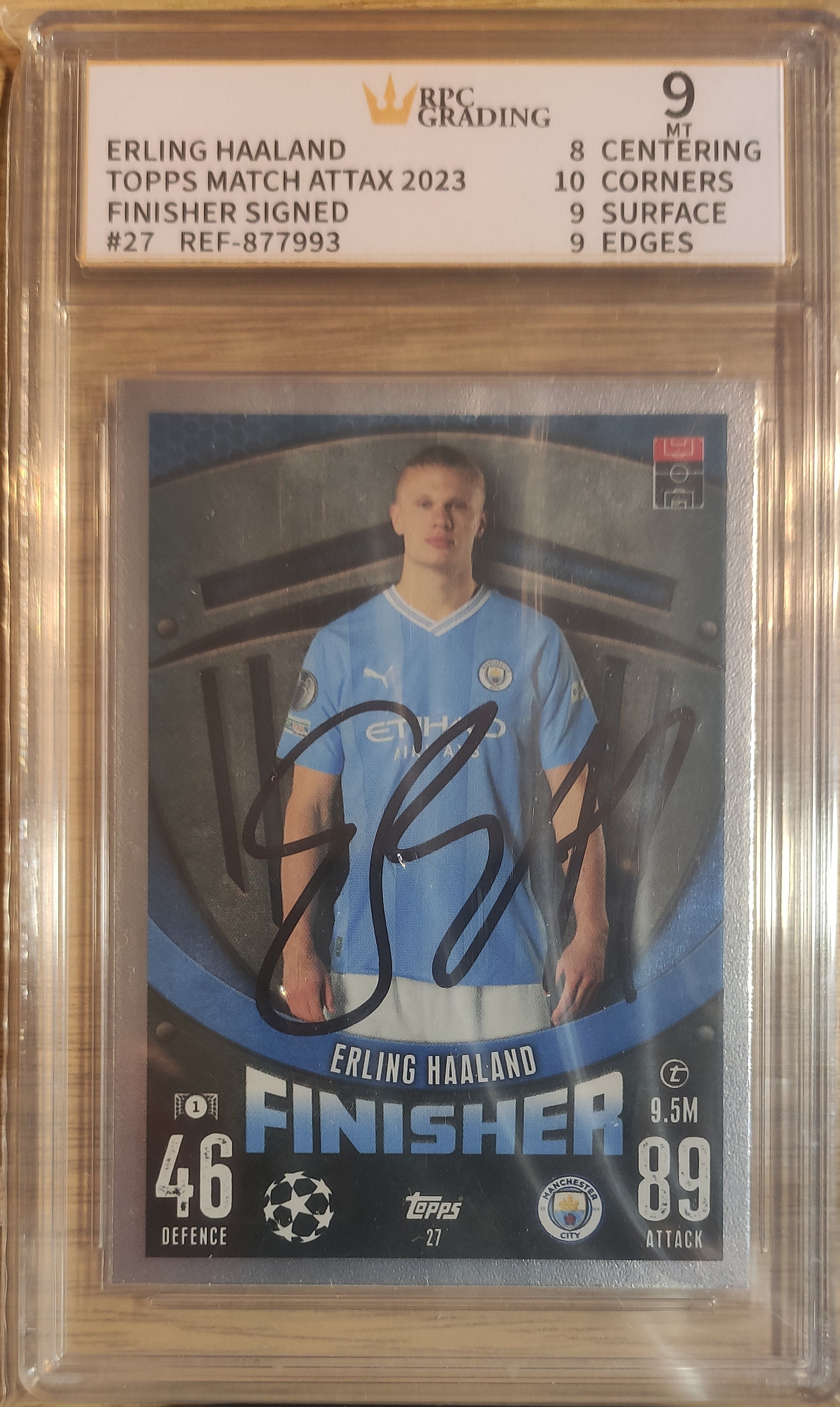 Erling Haaland Autograph Hand Signed Card RPC Mint. - Etsy