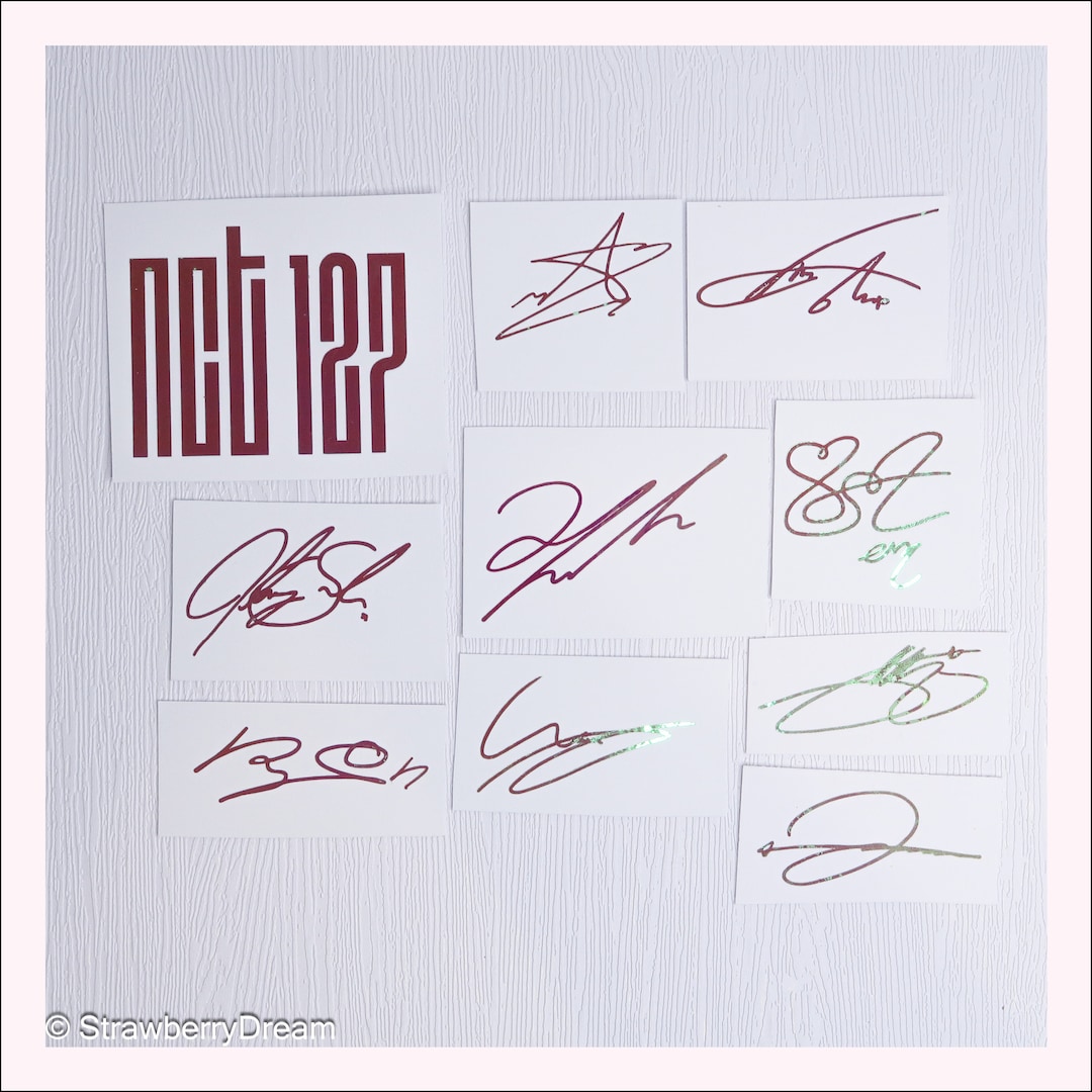 NCT 127 Decals | Logo and Signature | Vinyl Sticker | Taeyong