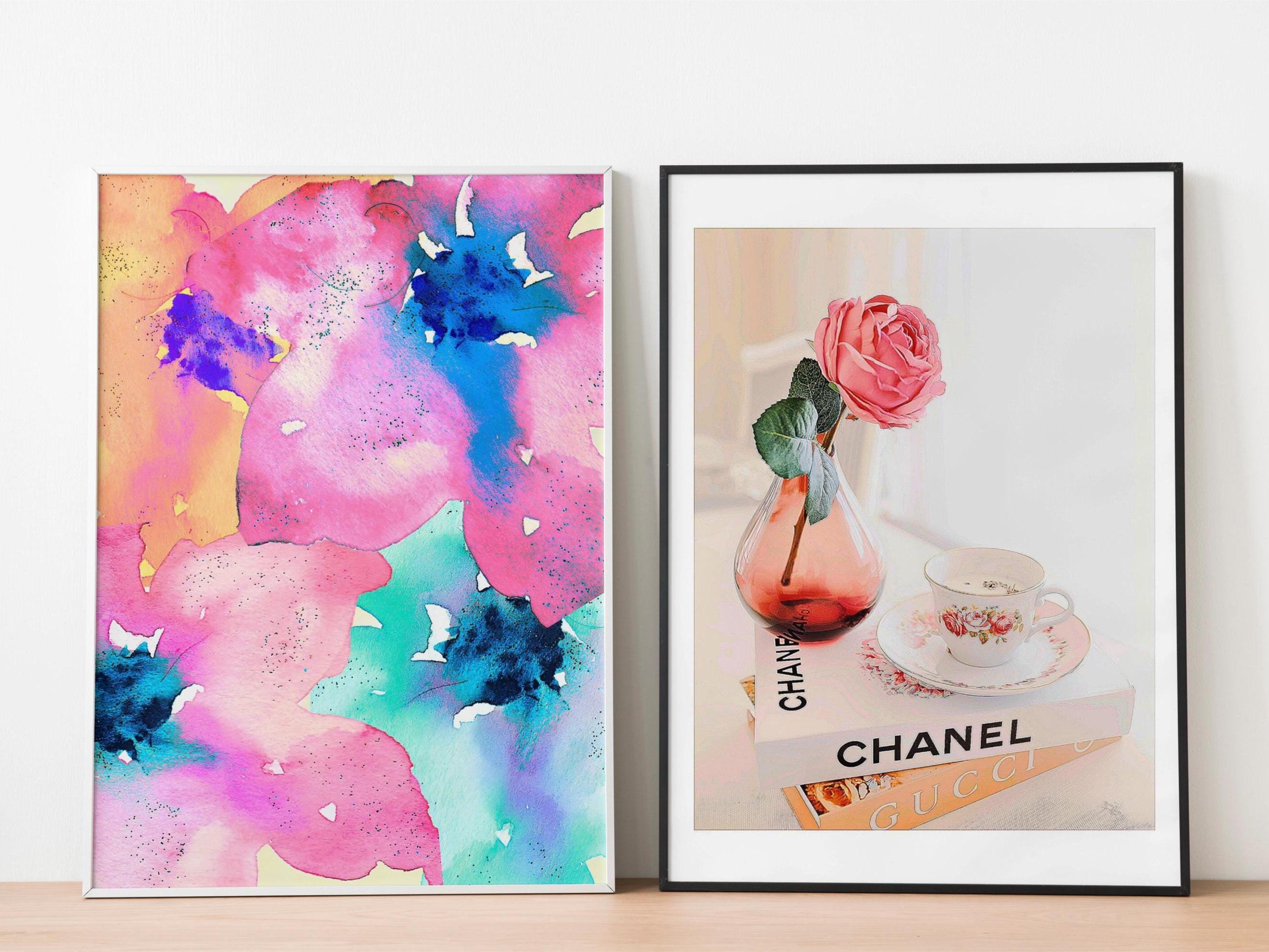 GUCCI＆CHANEL コラボ絵 海外正規品