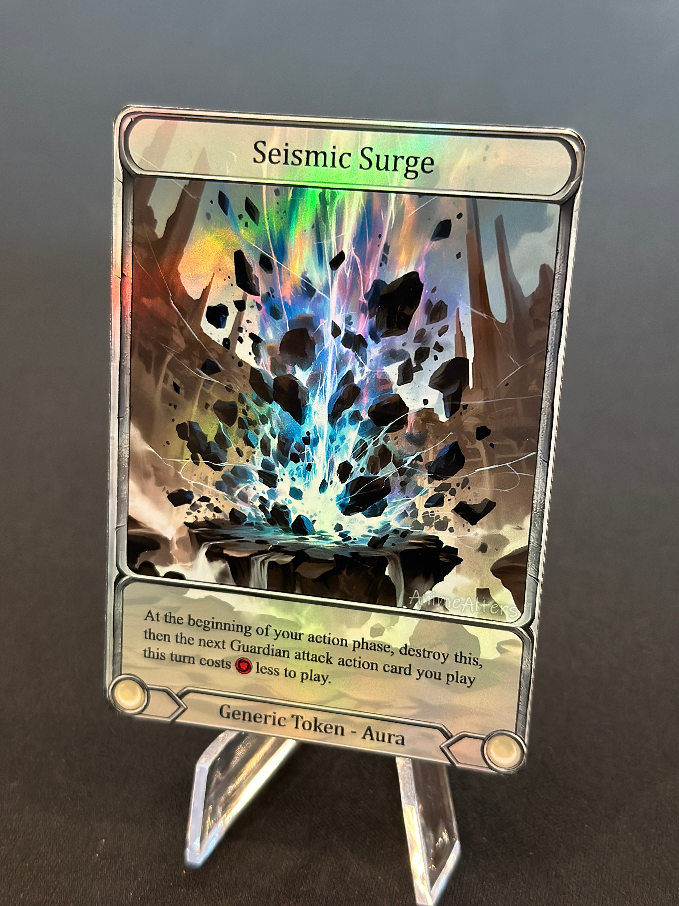 Seismic Surge - Token Alter - Flesh and Blood TCG - Etsy