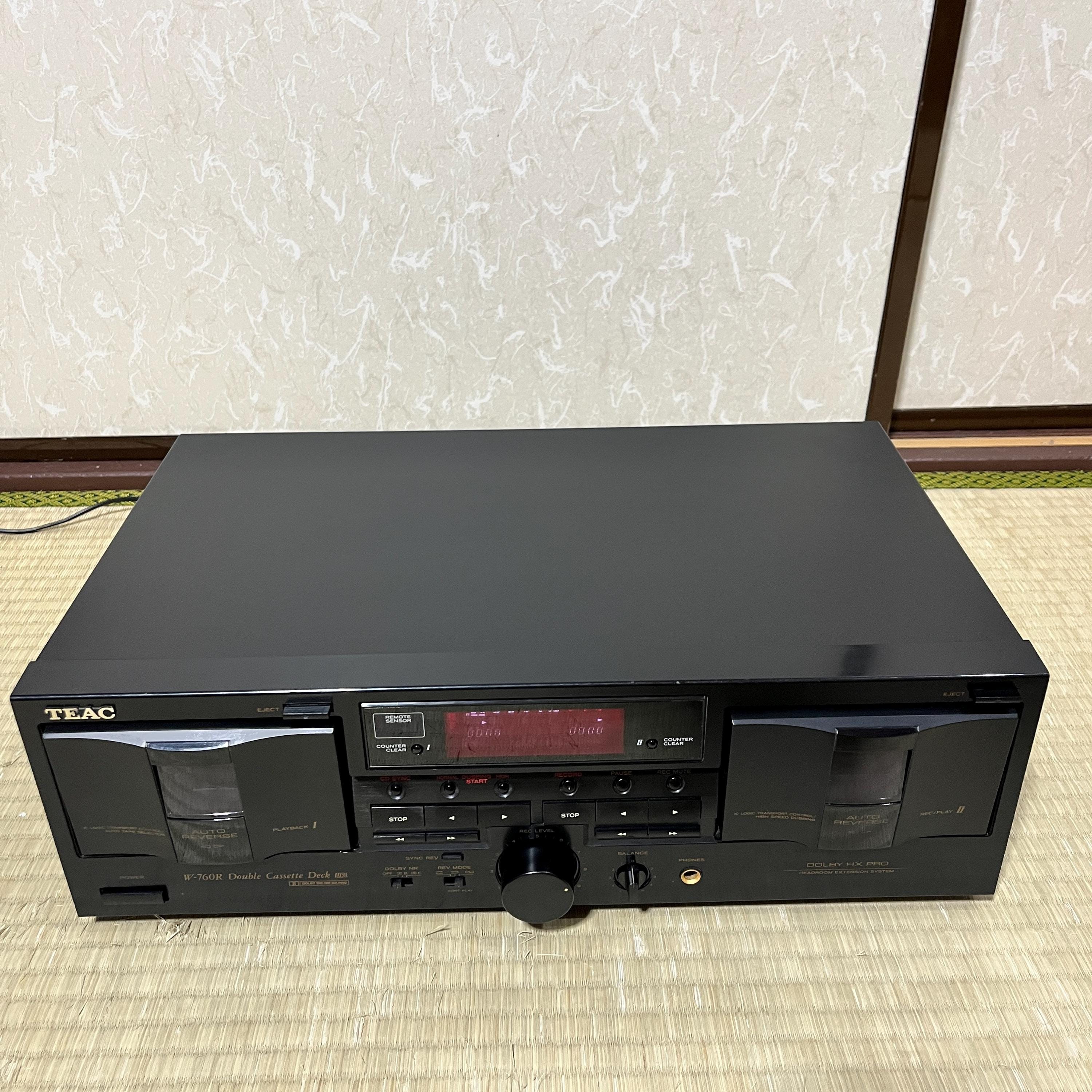 ヴィンテージ TEAC W-760R ダブルカセットデッキ – オートリバース