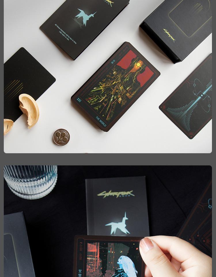 Cyberpunk 2077 Phantom Liberty Tarot Card Set for Tabletop Games