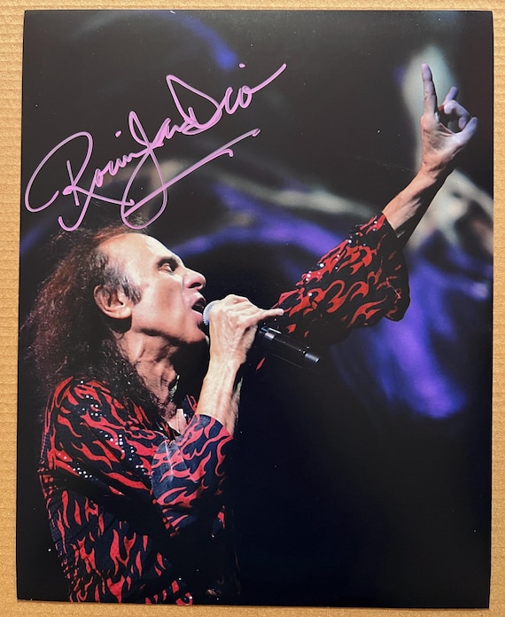8x10 Photograph Signed by Ronnie James Dio - Etsy