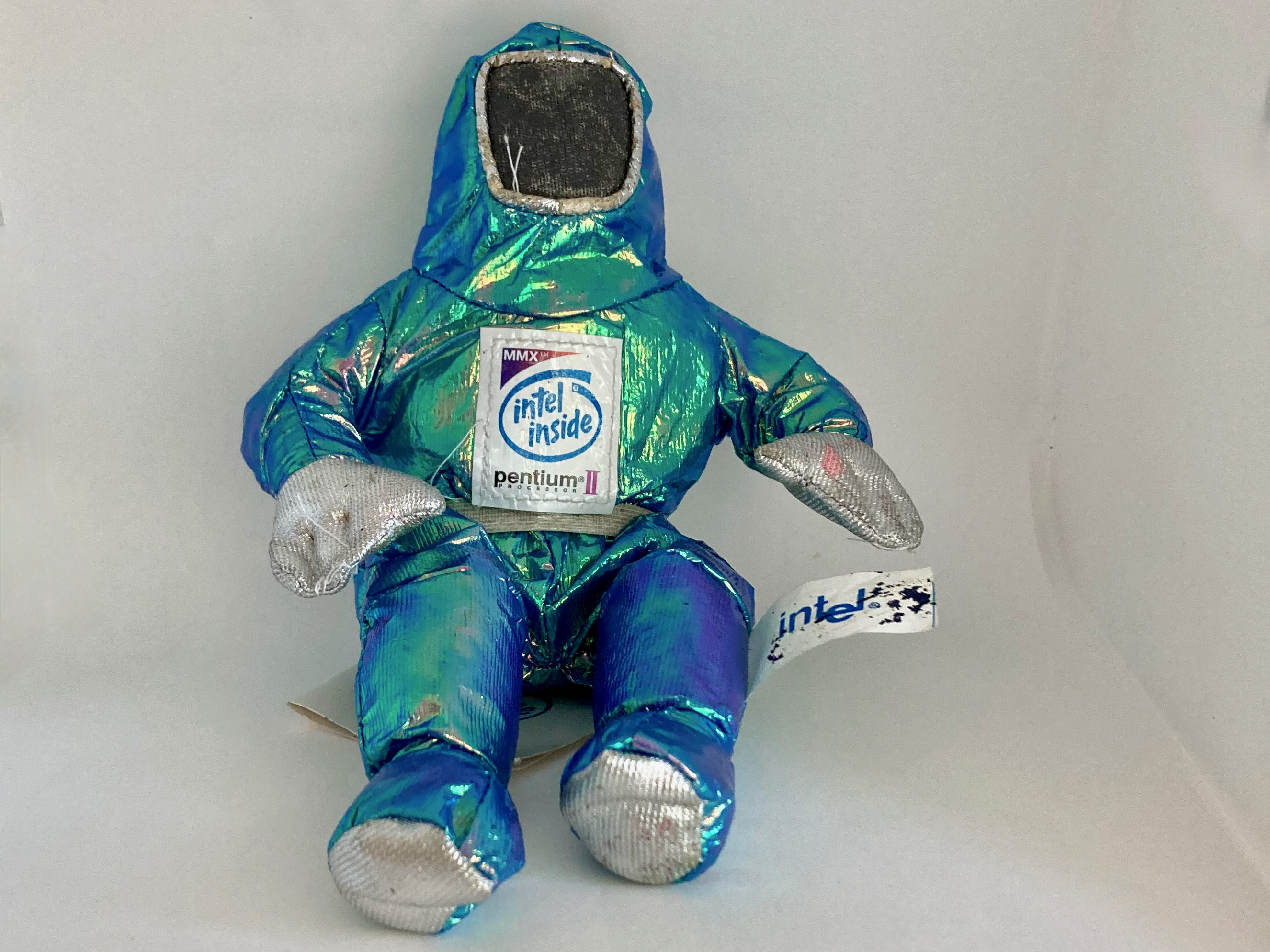 Intel Bunny People, Intel Inside, Space Man, Plush Beanie, Blue
