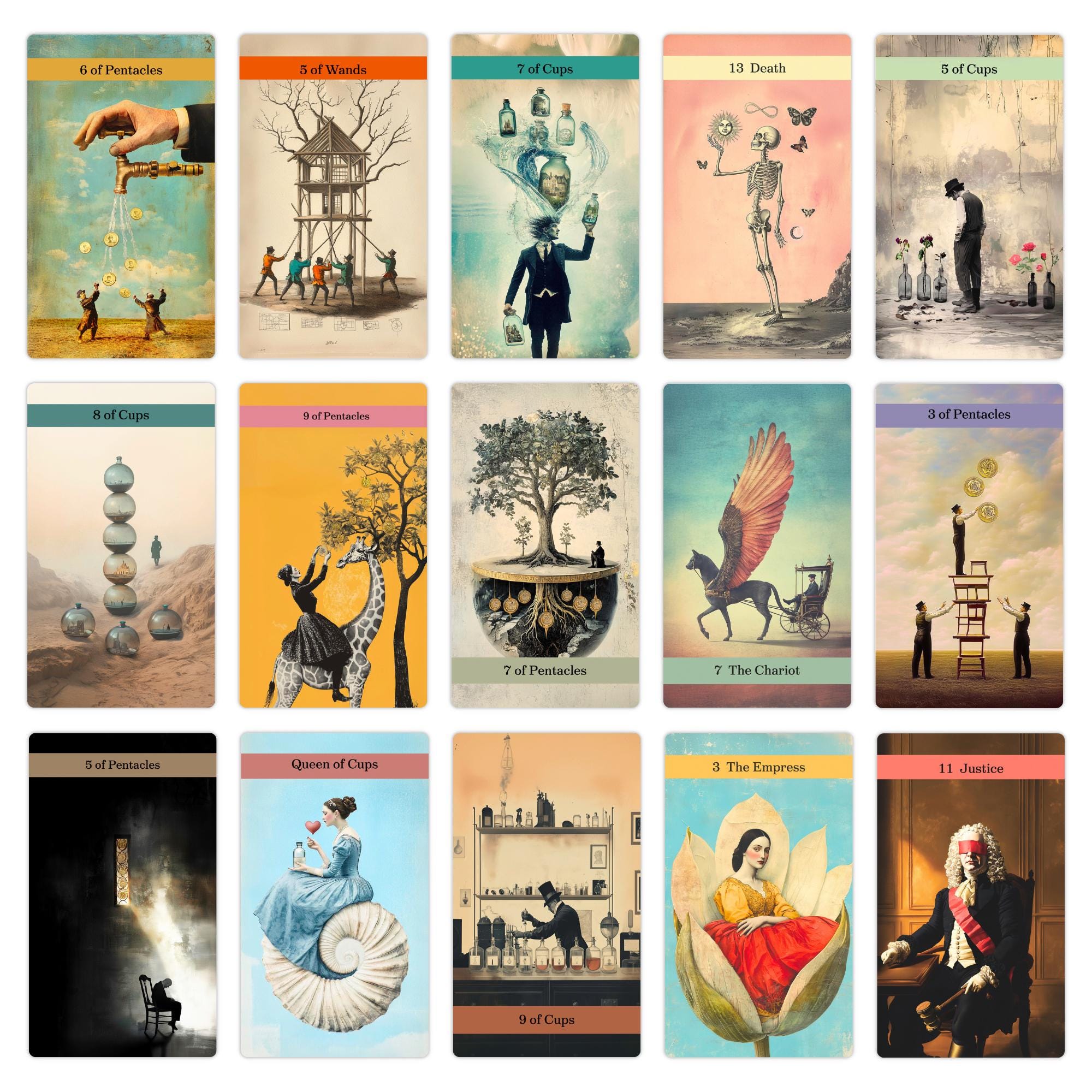 Dark Tea Society Tarot Deck: Rider Waite Style, Victorian