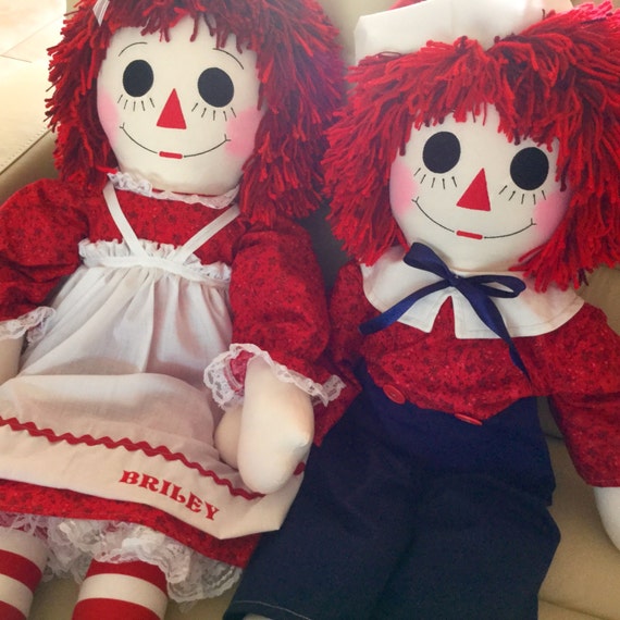 Handmade Raggedy Ann and Andy Doll Set – 36 Inch, Personalized - Etsy