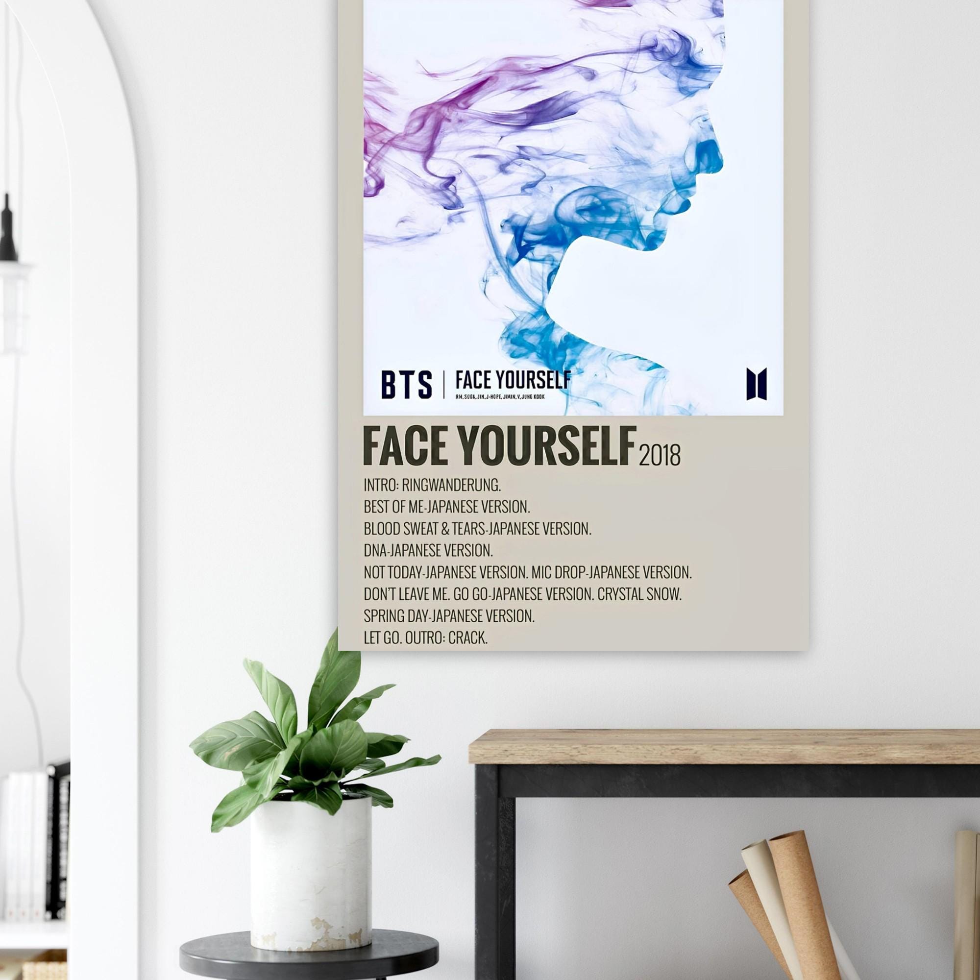 BTS Face Yourself Album Poster - K-pop Wall Art - Etsy